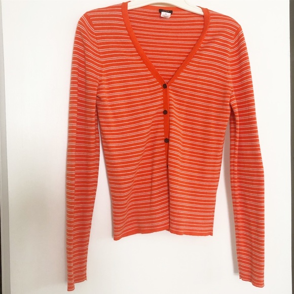 J. Crew Prima Cotton Striped Cardigan - Picture 11 of 11